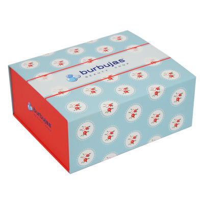 Stellen-UVbeschichtungs-faltbare steife Papiergeschenkbox, Flip Top Magnetic Box für Kleidung