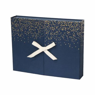 30 Fach-Marine-Blau-Überraschungs-Geschenkbox, Schönheit Advent Calendar With Ribbon