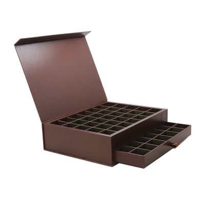 Soem-Service-Doppelschicht-Schokoladen-Geschenk-Verpackenkästen mit Fach-Basis