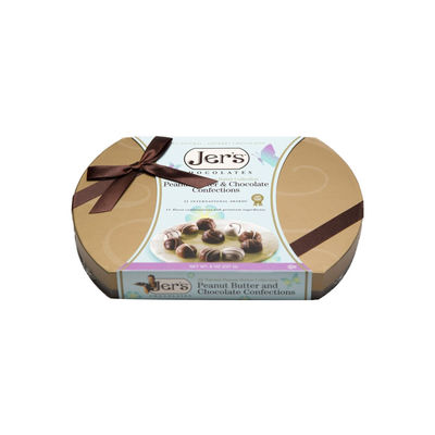 Soem-Willkommens-kleine leere Pralinenschachtel-elliptische Form für Jahrestag