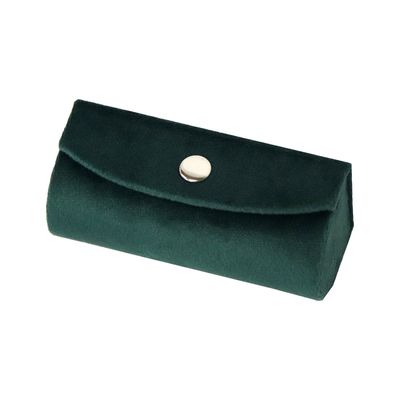 Handgemachtes dunkelgrünes Zertifikat Lippenstift-Carry Case Velvet Withs ISO9001