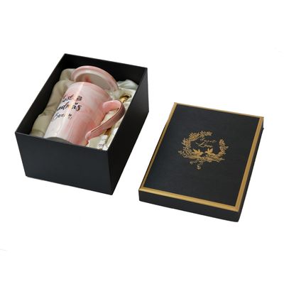 Steifer stempelnder PapierLogo Set Up Gift Box für Kaffeetasse-Reihe