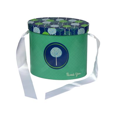 Pappzusammenpassender Ellipsen-Geschenk-Verpackungs-Kasten für Danksagungs-Tag