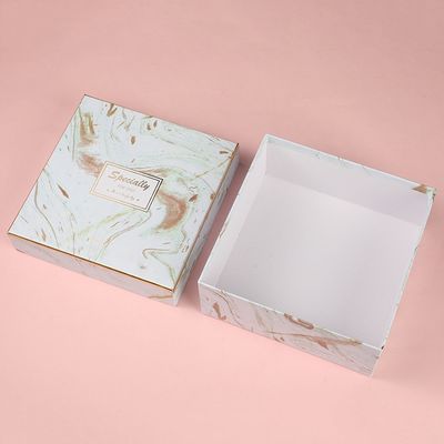 Kundenspezifisches Logo-Marmordruck-Geburtstags-Geschenkbox mit handgemachten starren Kästen der Papiertüte
