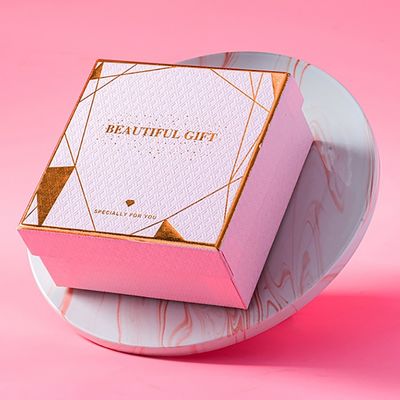 Delicated Art Paper Rigid Gift Box mit Deckel für handgemachte Seifen-Kosmetik