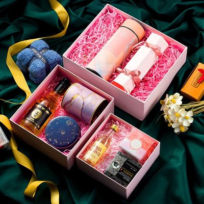 Delicated Art Paper Rigid Gift Box mit Deckel für handgemachte Seifen-Kosmetik