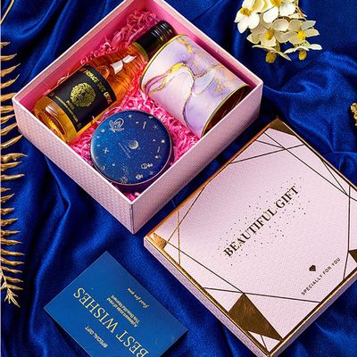 Delicated Art Paper Rigid Gift Box mit Deckel für handgemachte Seifen-Kosmetik