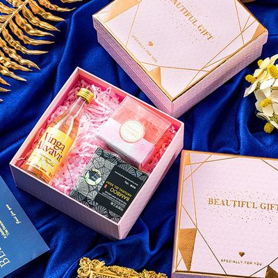 Delicated Art Paper Rigid Gift Box mit Deckel für handgemachte Seifen-Kosmetik