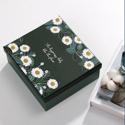 Dekorativer kundenspezifischer steifer Deckel und niedrige Pappgeschenkboxen für Imbiss-Paket