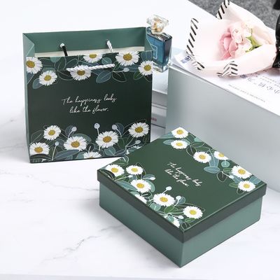 Dekorativer kundenspezifischer steifer Deckel und niedrige Pappgeschenkboxen für Imbiss-Paket
