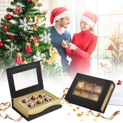 6 Gitter-Gewohnheit kleine Pappdarstellungs-DruckGeschenkboxen für Schokoladen