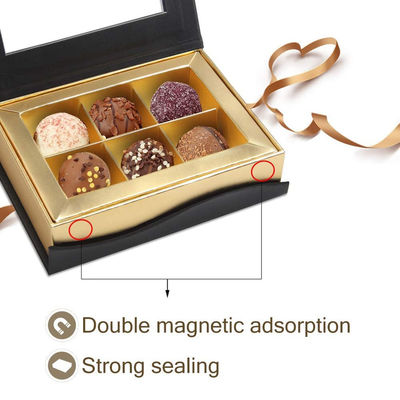 6 Gitter-Gewohnheit kleine Pappdarstellungs-DruckGeschenkboxen für Schokoladen