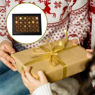 24 Hohlraum-kundenspezifische Schokoladen-süße Geschenkboxen, die mit Fenster verpacken