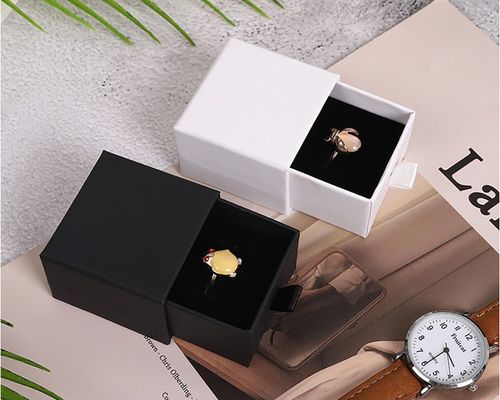Personalisierte Schublade Stil kleine Schmuck Geschenkbox für Halskette Ring Haarspangen