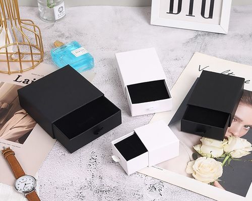 Personalisierte Schublade Stil kleine Schmuck Geschenkbox für Halskette Ring Haarspangen