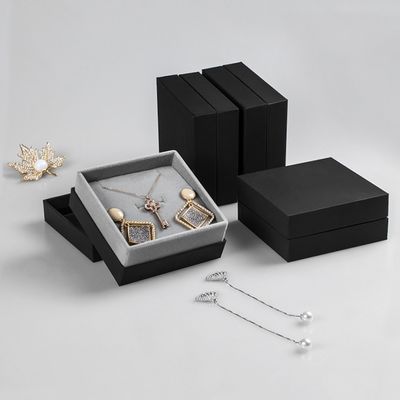Benutzerdefinierte Karton Schmuck Geschenkboxen Ohrring Halskette Ring Verpackung