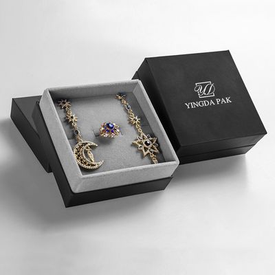 Benutzerdefinierte Karton Schmuck Geschenkboxen Ohrring Halskette Ring Verpackung
