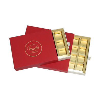 Rotes 4cm Höhen-Schokoladen-Geschenk-Verpackenkästen, Druckhohlraum der Pralinenschachtel-20