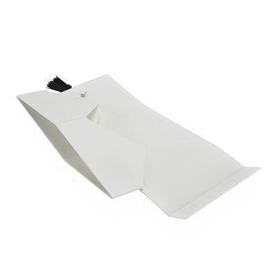 Verstecktes Magnet-zusammenklappbares steifes Papiergeschenkbox-Buch formen mit Quasten-Bügel