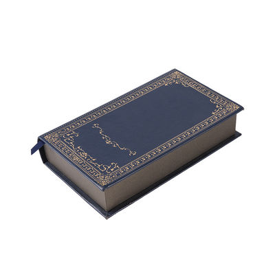 Soem-Marine-blaues Buch-geformtes Magazin, Geschenk-Verpackungs-Kasten für Parfüm
