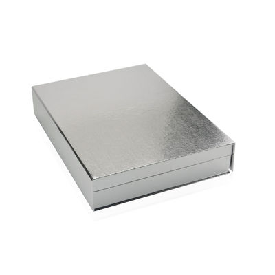Kundengebundene silberne magnetische kosmetische Geschenkboxen, Lidschatten-Papierkasten für Lippenstift erröten