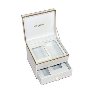 Mehrfunktionale kosmetische Geschenkboxen zwei Reihen mit Grosgrain-Band