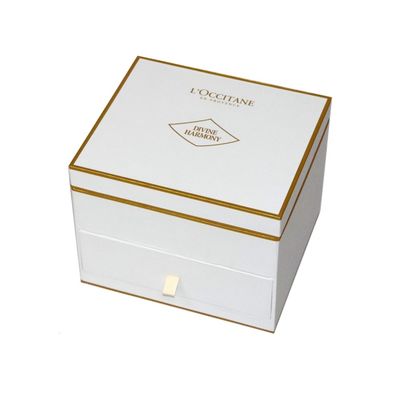Mehrfunktionale kosmetische Geschenkboxen zwei Reihen mit Grosgrain-Band
