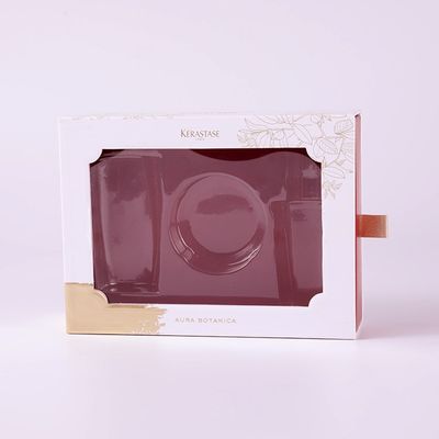 Hautpflege-Fach-Art kosmetische Farbe der Geschenkbox-PMS mit Satin-Abziehvorrichtung