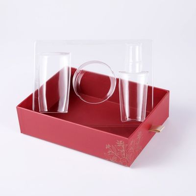 Hautpflege-Fach-Art kosmetische Farbe der Geschenkbox-PMS mit Satin-Abziehvorrichtung