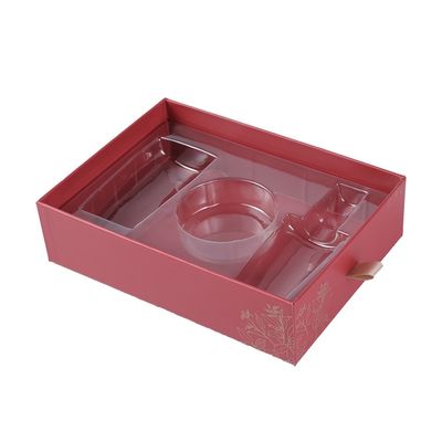 Hautpflege-Fach-Art kosmetische Farbe der Geschenkbox-PMS mit Satin-Abziehvorrichtung