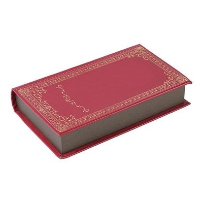 Rote Buch-Form-Parfüm-Geschenkboxen 21*13*4cm mit magnetischem Deckel und EVA Insert