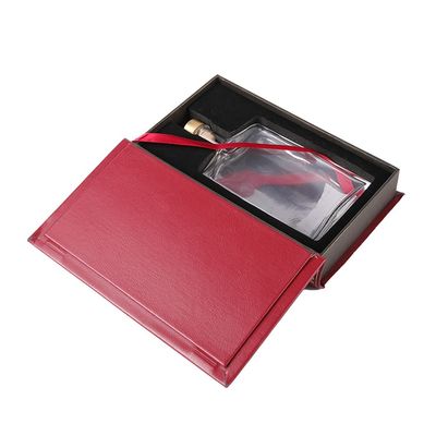 Rote Buch-Form-Parfüm-Geschenkboxen 21*13*4cm mit magnetischem Deckel und EVA Insert