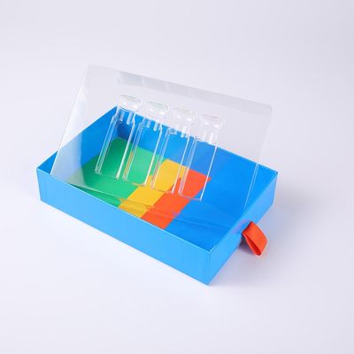 CMYK-Farbhandgemachte Duft-Geschenkbox mit 4 Hohlräume klarem HAUSTIER Fenster