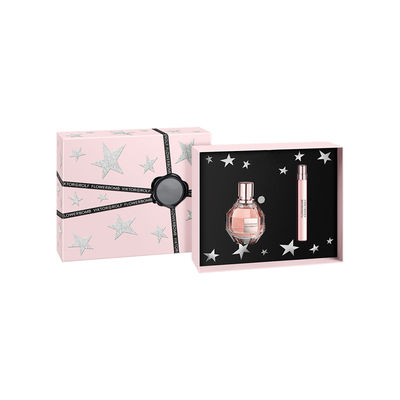 Rosa zweiteiliger Deckel weg von den Parfüm-Geschenkboxen mit dem 2 Hohlraum-Einsatz