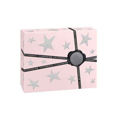 Rosa zweiteiliger Deckel weg von den Parfüm-Geschenkboxen mit dem 2 Hohlraum-Einsatz