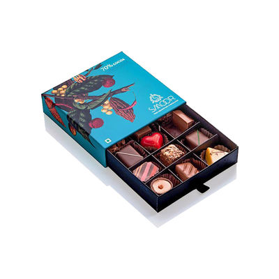 Fach-Art Schokoladen-Geschenk-Verpackenkästen, 12 Hohlraum-Pralinenschachtel für Valentine Day