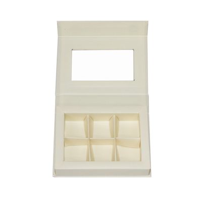 6 Hohlraum-beige magnetisches Schokoladen-Geschenk-Verpackenkasten-Nahrungsmittelgrad