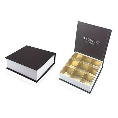 ISO9001 Farbschokoladen-Geschenk-Verpackenkästen der Zustimmungs-PMS mit Gitter
