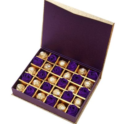 Buch-Form verbarg magnetische leere Pralinenschachteln mit Teilern 23.2x19x4.6cm