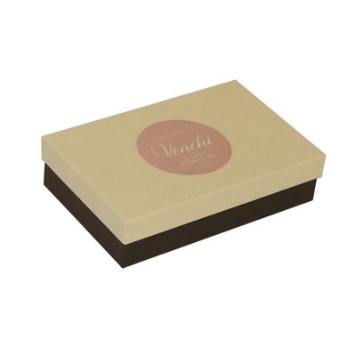 Das abnehmbare Deckel-Schokoladen-Geschenk-Verpacken packt 20*13*5cm mit Beige ein