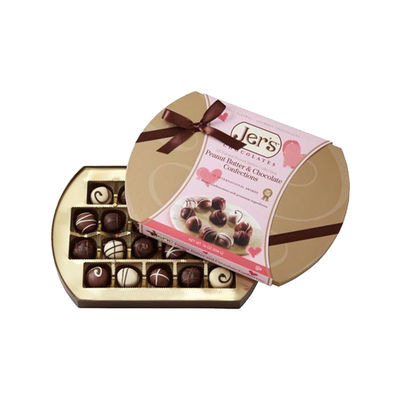 Soem-Willkommens-kleine leere Pralinenschachtel-elliptische Form für Jahrestag
