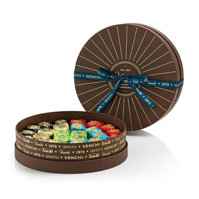 Höhen-Schokoladen-Geschenk-Verpackenkästen Browns 5cm mit Bogen-Knoten