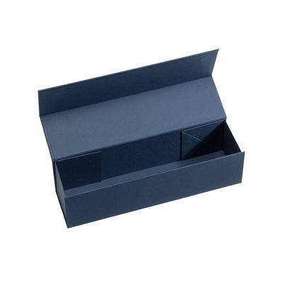 Blaue magnetische faltende Art Snapshut Champagne Bottle Box 33*9*9cm