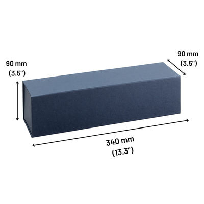 Blaue magnetische faltende Art Snapshut Champagne Bottle Box 33*9*9cm