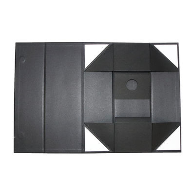 Faltbares Matt Black Wine Gift Packaging packt zusammenklappbare Art ein