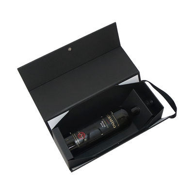Kundengerechte Schnellschließungs-faltende Geschenkboxen mit Griff Matt Black