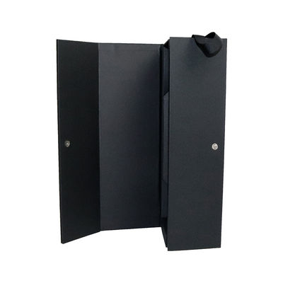 Kundengerechte Schnellschließungs-faltende Geschenkboxen mit Griff Matt Black