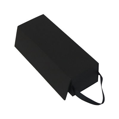 Kundengerechte Schnellschließungs-faltende Geschenkboxen mit Griff Matt Black