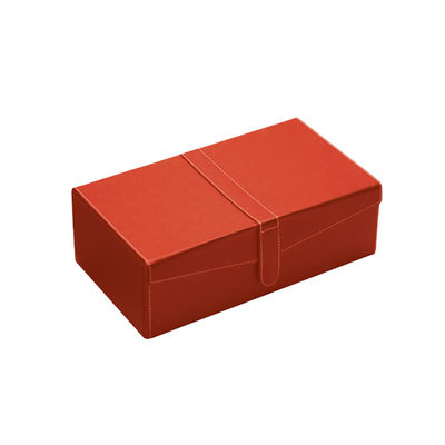 V-Form Klappe faltbarer lederner Wein-Kasten PUs, 2 Flaschen-Wein-Geschenkbox mit magnetischem Knopf