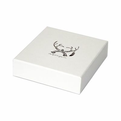 Weißer quadratischer Pappschmuck-Verpackenkasten 9x9x3.5cm für Braut